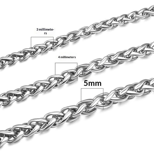 Dragonbone Pearl Trendy Titanium Steel Necklace