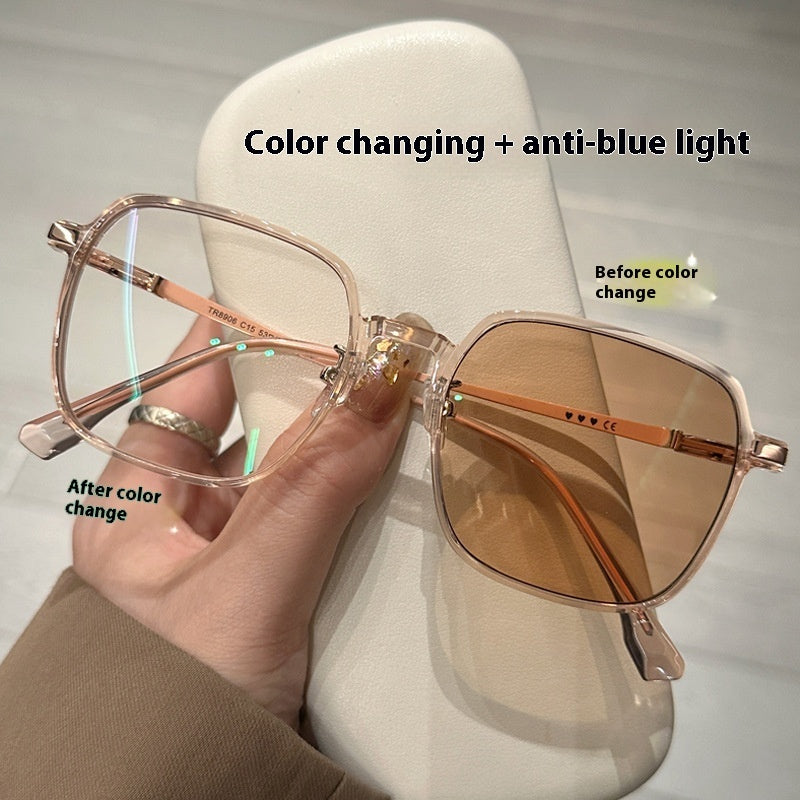 New Fashion Personality Color Changing Glasses Women