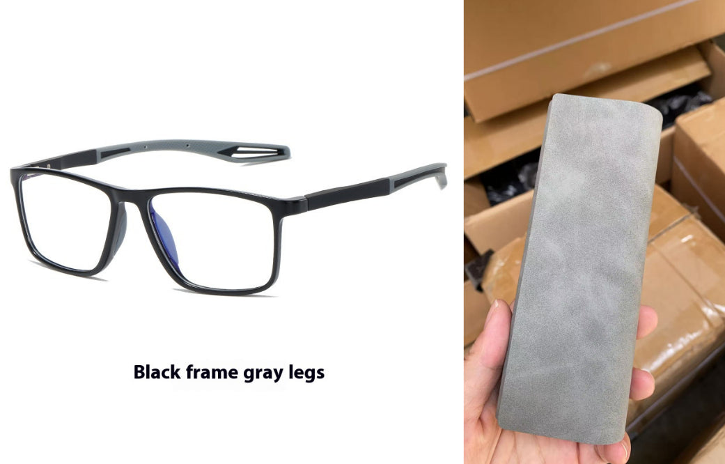 KY1119 Finished Product Myopic Anti Blue-Ray Plain Men And Women Fashion Large Rim Glasses TR90