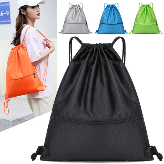 Drawstring Pouch-style Easy-to-use Backpack For Men And Women